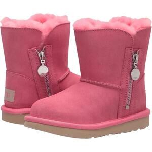 UGG Big Kids Bailey Zip Short Boots Pink Rose Size 5K